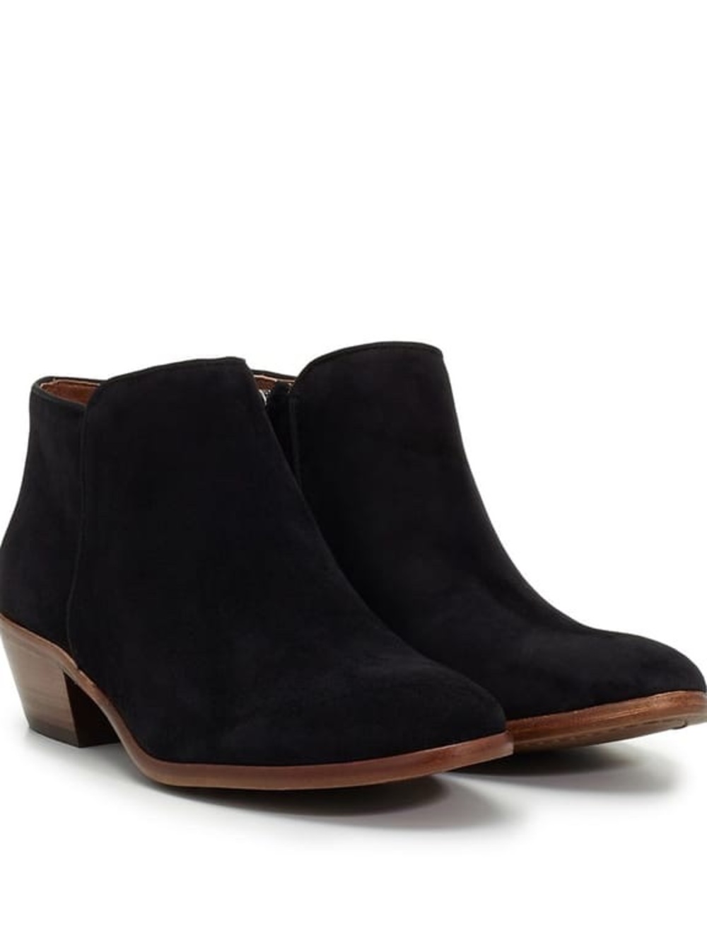 Sam Edelman Petty Black Suede Ankle Booties Sz 6.5 NIB